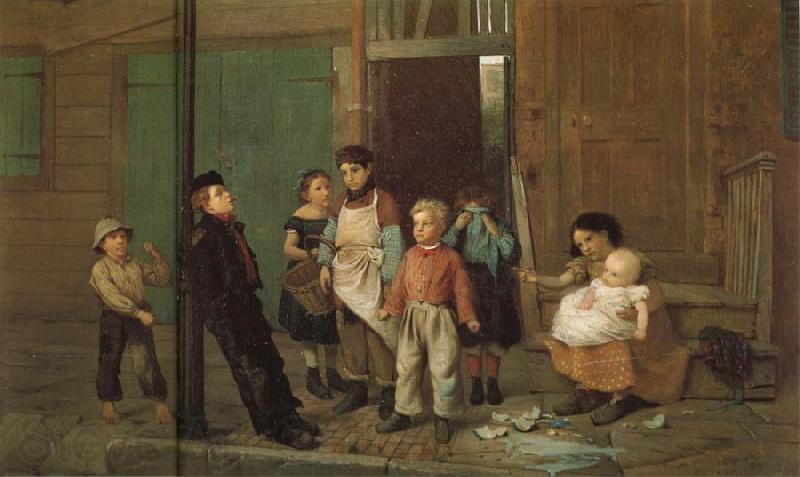John George Brown Der Tyrann der Nachbarschaft Spain oil painting art